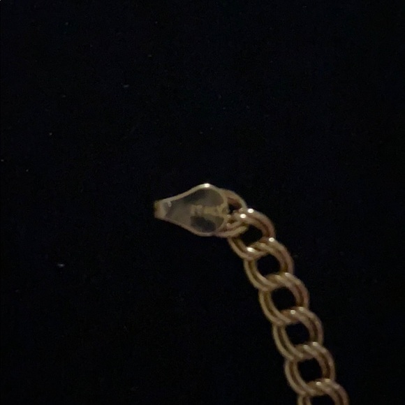 14k Gold Plated Chain Bracelet GENUINE Gemstones - Picture 5 of 6